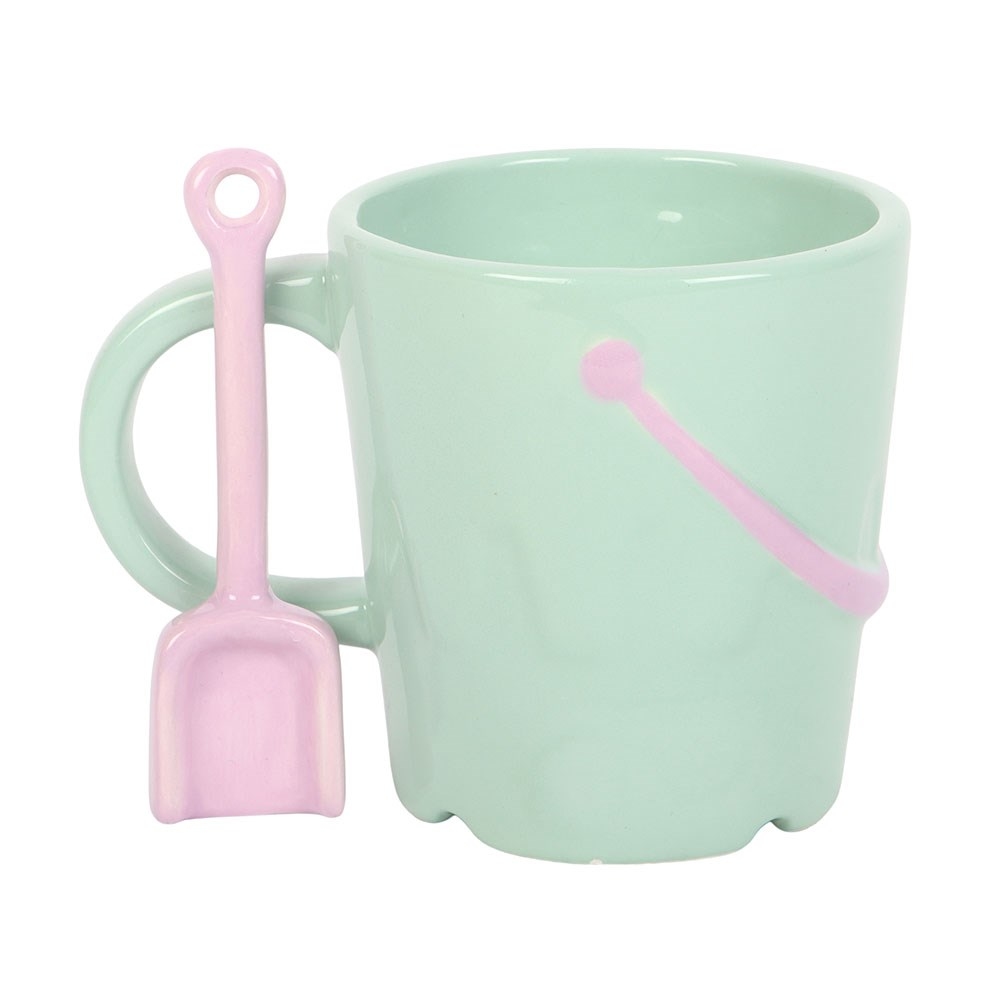 Something Different - Pastel Bucket Mug with Spade Spoon Mok/beker - Multicolours